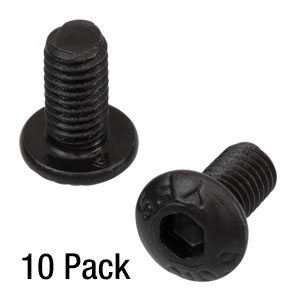 SH3M06B - M3 x 0.5 Alloy Steel Button Head Cap Screw, 6 mm Long, 10 Pack