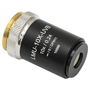 LMU-10X-UVB - MicroSpot Focusing Objective, 10X, 240 - 360 nm, NA = 0.24