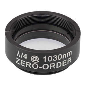 WPQ10M-1030 - Ø1in Zero-Order Quarter-Wave Plate, SM1-Threaded Mount, 1030 nm