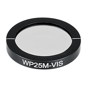 WP25M-VIS - Ø25.0 mm Mounted Wire Grid Polarizer, 420-700 nm