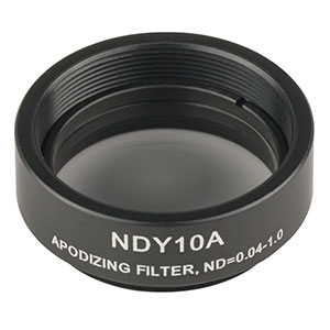 NDY10A - Mounted Ø25 mm Apodizing Reflective ND Filter, OD: 0.04 - 1