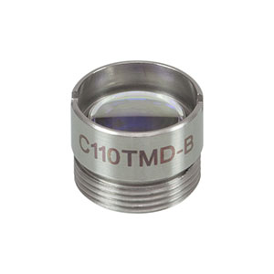 C110TMD-B - f = 6.2 mm, NA = 0.40, WD = 1.6 mm, Mounted Aspheric Lens, ARC: 600 - 1050 nm