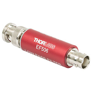 EF506 - Low-Pass Electrical Filter, ≤500 kHz Passband, Coaxial BNC Feedthrough