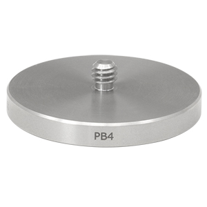 PB4 - Ø1.85in Studded Pedestal Base Adapter, 1/4in-20 Thread