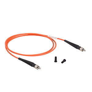 M96L01 - Ø105 µm, 0.100 NA, SMA-SMA Fiber Patch Cable, Low OH, 1 m Long