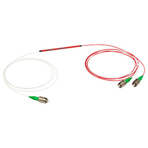TW930R1A1 - 1x2 Wideband Fiber Optic Coupler, 930 ± 100 nm, 99:1 Split, FC/APC
