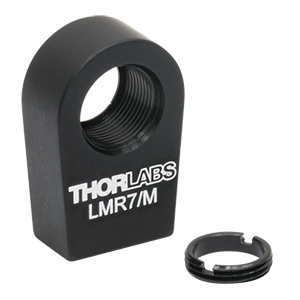 LMR7/M - Lens Mount with Retaining Ring for Ø7 mm Optics, M4 Tap