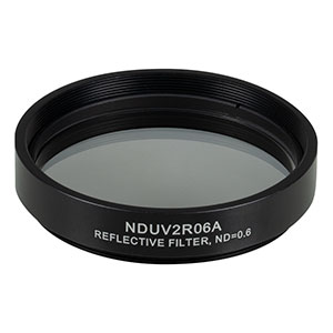 NDUV2R06A - SM2-Threaded Mount, Ø50 mm UVFS Reflective ND Filter, OD: 0.6