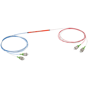 PN1480R2A2 - 2x2 PM Coupler, 1480 ± 15 nm, 90:10 Split, ≥20 dB PER, FC/APC Connectors