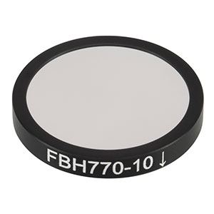 FBH770-10 - Hard-Coated Bandpass Filter, Ø25 mm, CWL = 770 nm, FWHM = 10 nm