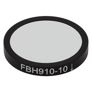 FBH910-10 - Hard-Coated Bandpass Filter, Ø25 mm, CWL = 910 nm, FWHM = 10 nm