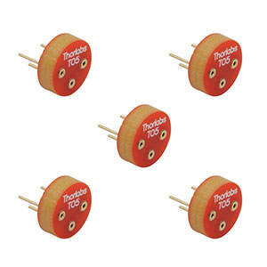 STO5S-P5 - Solder Tail Photodiode Socket for TO-5 and TO-39 Diodes, 5 Pack