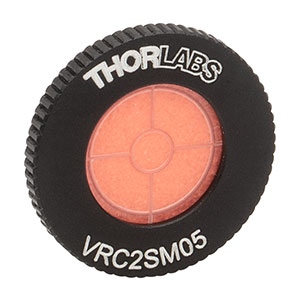 VRC2SM05 - SM05-Threaded Visible and IR Alignment Disk (400 - 640 nm, 800 - 1700 nm)