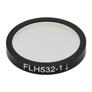 FLH532-1 - Hard-Coated Bandpass Filter, Ø25 mm, CWL = 532 nm, FWHM = 1 nm