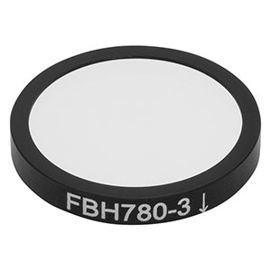 FBH780-3 - Hard-Coated Bandpass Filter, Ø25 mm, CWL = 780 nm, FWHM = 3 nm