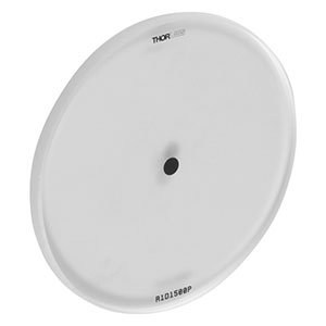 R1D1500P - Ø25.4 mm Positive Obstruction Target, Soda Lime Glass, Ø1500 µm Target