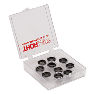 PKIT1HK - Ø1/2in (12.7 mm) Stainless Steel Precision Pinhole Kit, Ø5 µm to Ø100 µm