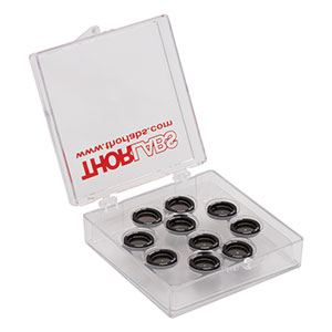 PKIT3HK - Ø1/2in (12.7 mm) Stainless Steel Precision Pinhole Kit, Ø150 µm to Ø1 mm