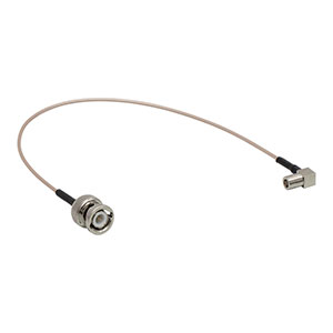 PAA212R - SMB Coaxial Cable, 90° SMB Female to BNC Male, 12in (305 mm)