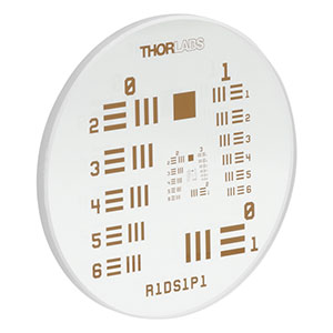 R1DS1P1 - Positive 1951 USAF Test Target Groups 0-7, Ø1in