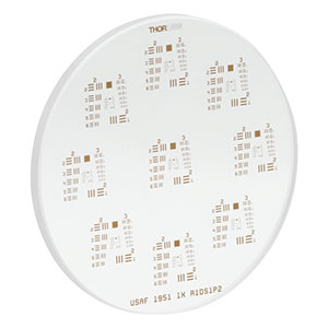 R1DS1P2 - Positive 1951 USAF Wheel Pattern Test Target Groups 2-7, Ø1in