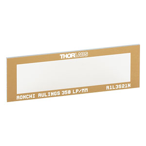 R1L3S21N - Ronchi Ruling Test Target, 3in x 1in, 350 lp/mm