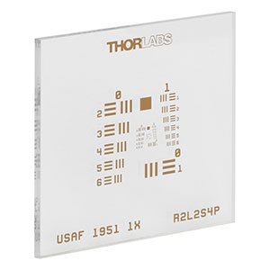 R2L2S4P - Positive 1951 USAF Test Target Groups 0-7, 1.5in x 1.5in