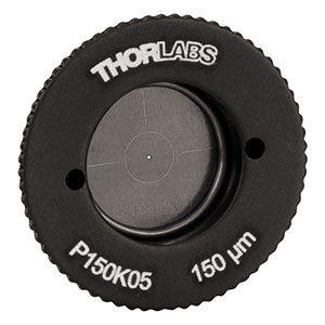 P150K05 - SM05-Threaded, Ø0.70in (17.8 mm) Mounted Pinhole, 150 ± 6 μm Pinhole Diameter, Stainless Steel