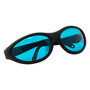LG17B - Laser Safety Glasses, Aqua Lenses, 36% Visible Light Transmission, Sport Style