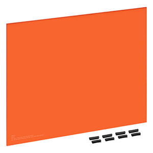 LW3P1/M - Laser Safety Panel, Orange, 41% Visible Light Transmission, 385.8 mm x 304.8 mm