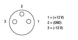 Pinout for PDA Power Connector