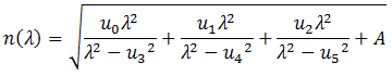 Modified Sellmeier Equation for MIR Fiber