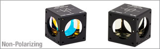 30 mm Cage, Non-Polarizing Beamsplitter Cubes